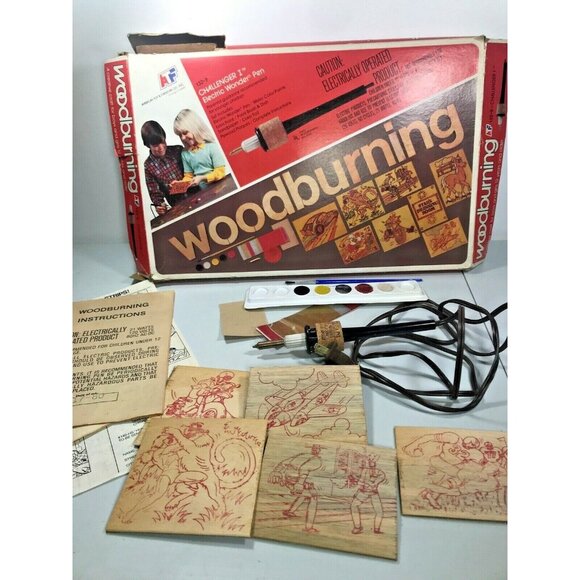 American Toy Wood Burning CHALLENGER I ELECTRIC Wonder Pen W132 Vintage - Picture 1 of 12